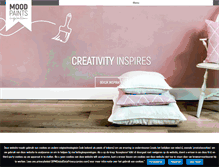 Tablet Screenshot of moodpaints.com